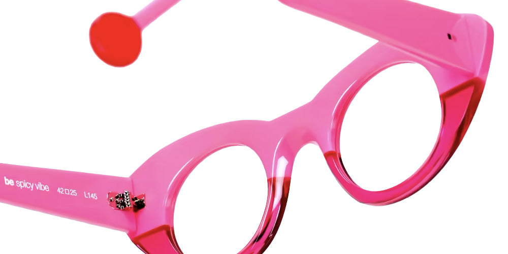 Sabine Be® Be Spicy Vibe Eyeglasses - 919 Rose Fluorescent Shiny -Pink Translucent Shiny