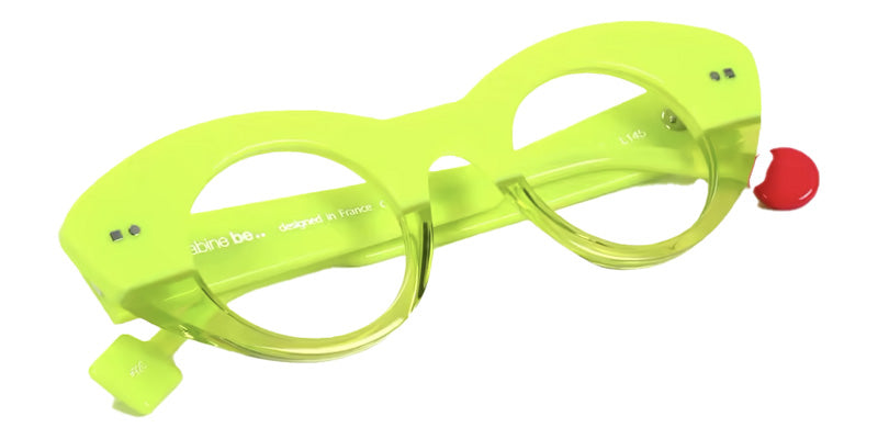 Sabine Be® Be Spicy Vibe Eyeglasses - 920 Yellow Fluorescent Shiny - Yellow Fluorescent Translucent Shiny