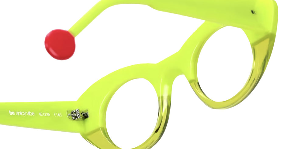 Sabine Be® Be Spicy Vibe Eyeglasses - 920 Yellow Fluorescent Shiny - Yellow Fluorescent Translucent Shiny