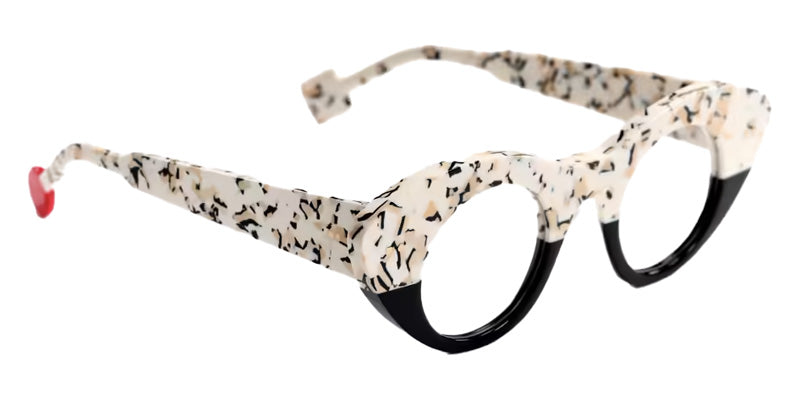 Sabine Be® Be Spicy Vibe Eyeglasses - 923 Cream - Nude - Black Shiny - Black Shiny