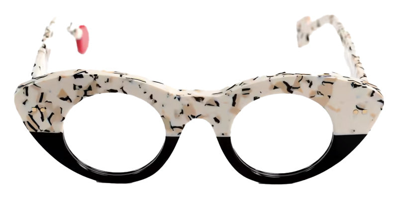 Sabine Be® Be Spicy Vibe Eyeglasses - 923 Cream - Nude - Black Shiny - Black Shiny