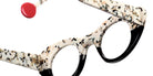 Sabine Be® Be Spicy Vibe Eyeglasses - 923 Cream - Nude - Black Shiny - Black Shiny
