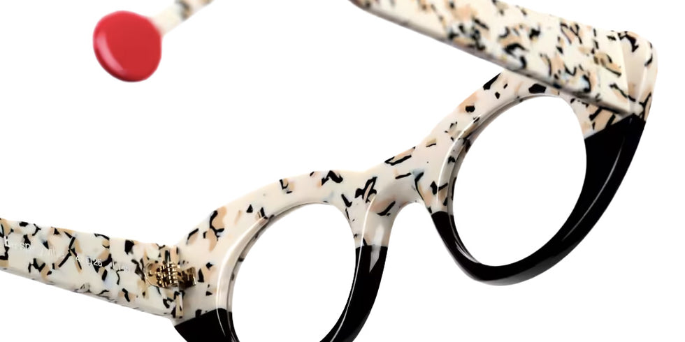 Sabine Be® Be Spicy Vibe Eyeglasses - 923 Cream - Nude - Black Shiny - Black Shiny