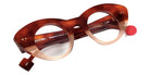 Sabine Be® Be Spicy Vibe Eyeglasses - 924 Scale Blonde Shiny - Glitter Gold Rose Shiny