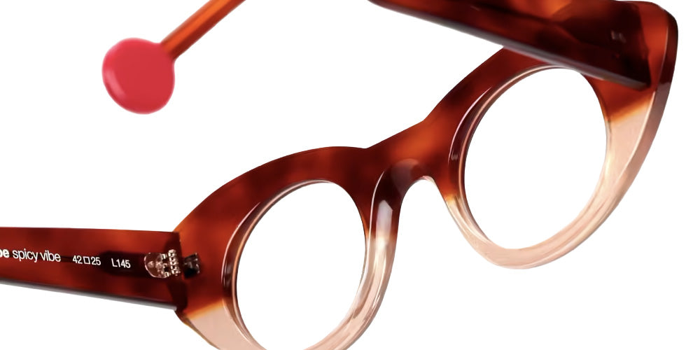 Sabine Be® Be Spicy Vibe Eyeglasses - 924 Scale Blonde Shiny - Glitter Gold Rose Shiny