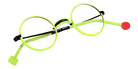 Sabine Be® Be Sterling Eyeglasses - 984 Black Shiny - Yellow Fluorescent Shiny