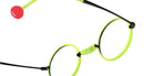 Sabine Be® Be Sterling Eyeglasses - 984 Black Shiny - Yellow Fluorescent Shiny