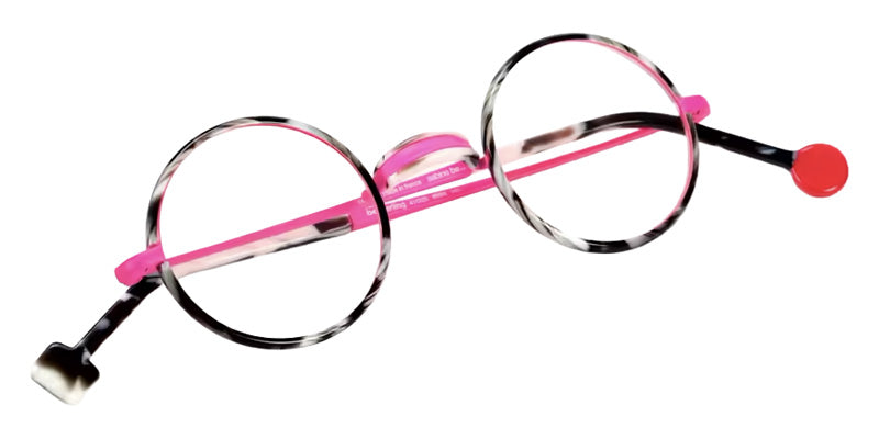 Sabine Be® Be Sterling Eyeglasses - 986 Rose Fluorescent Satin - Horn Black Shiny