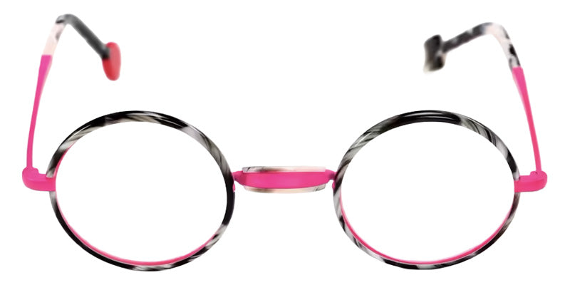 Sabine Be® Be Sterling Eyeglasses - 986 Rose Fluorescent Satin - Horn Black Shiny