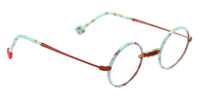 Sabine Be® Be Sterling Eyeglasses - 987 Camel Shiny - Turquoise Marbled Mat