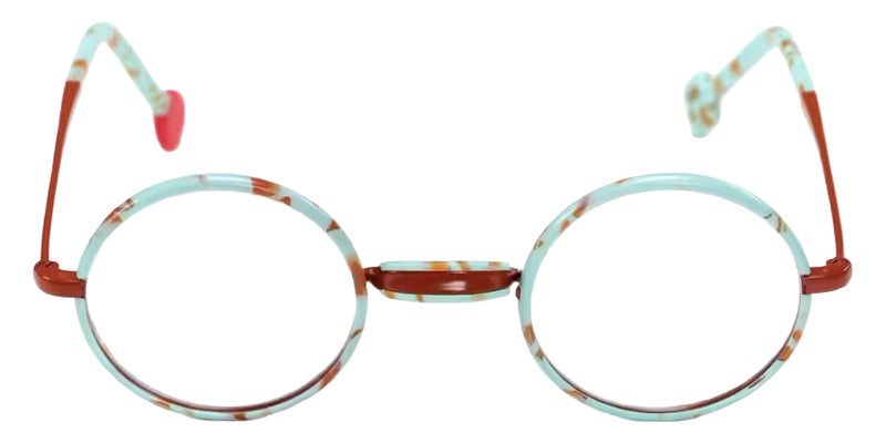 Sabine Be® Be Sterling Eyeglasses - 987 Camel Shiny - Turquoise Marbled Mat