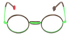 Sabine Be® Be Sterling Eyeglasses - 989 Green Fluorescent Satin - Taupe Shiny