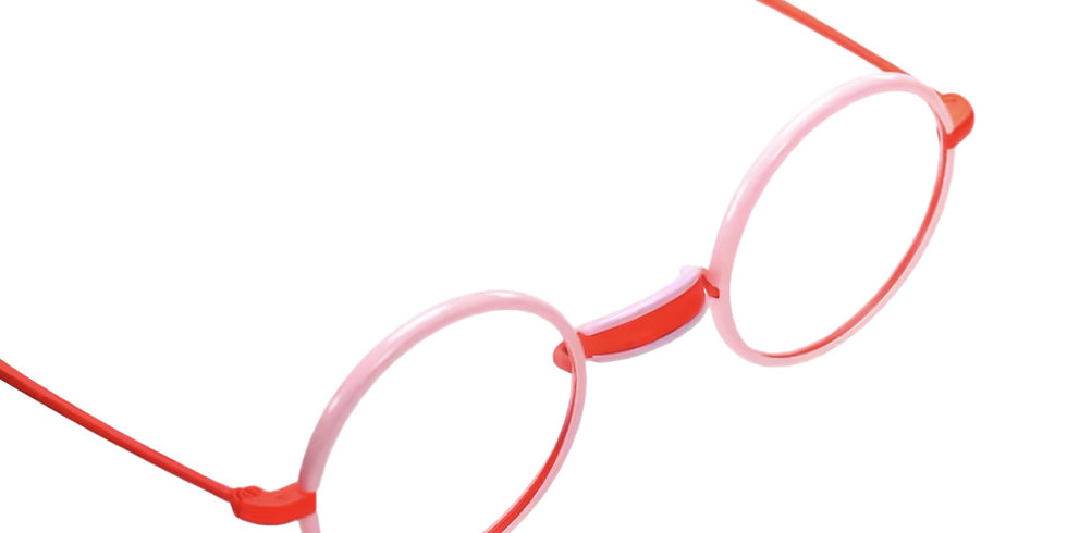 Sabine Be® Be Sterling Eyeglasses - 990 Orange Fluorescent Satin - Rose Pastel Shiny