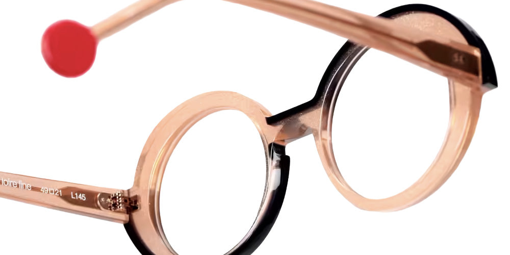 Sabine Be® Be Val de Loire Line Eyeglasses - 1004 Glitter Gold Rose Shiny - Line Blue Night Shiny
