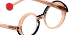 Sabine Be® Be Val de Loire Line Eyeglasses - 1004 Glitter Gold Rose Shiny - Line Blue Night Shiny