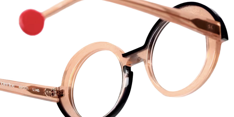 Sabine Be® Be Val de Loire Line Eyeglasses - 1004 Glitter Gold Rose Shiny - Line Blue Night Shiny