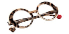 Sabine Be® Be Val de Loire Line Eyeglasses - 1006 Scale Taupe Chocolate Shiny - Line Ivory Shiny
