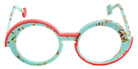 Sabine Be® Be Val de Loire Line Eyeglasses - 915 Turquoise Marbled Mat - Line Orange Solid Mat