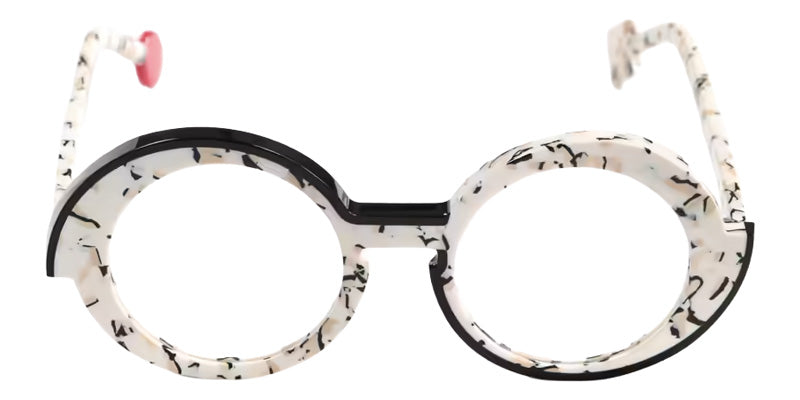 Sabine Be® Be Val de Loire Line Eyeglasses - 970 Cream - Nude - Black Shiny - Line Black Shiny