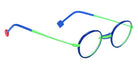 Sabine Be® Be Windsor Eyeglasses - 973 Green Fluorescent Satin - Blue Majorelle Shiny