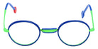 Sabine Be® Be Windsor Eyeglasses - 973 Green Fluorescent Satin - Blue Majorelle Shiny