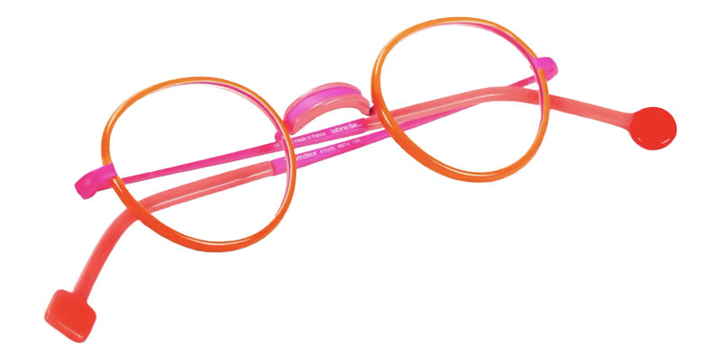 Sabine Be® Be Windsor Eyeglasses - 974 Rose Fluorescent Satin - Orange Fluorescent Miami Shiny