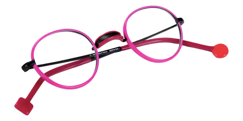 Sabine Be® Be Windsor Eyeglasses - 975 Blue Navy Satin - Fuchsia Shiny