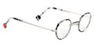 Sabine Be® Be Windsor Eyeglasses - 976 Cream Satin - Horn Black Shiny