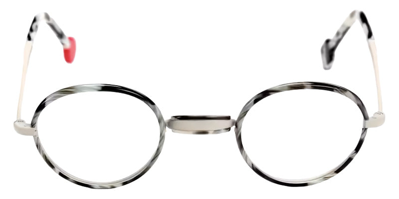 Sabine Be® Be Windsor Eyeglasses - 976 Cream Satin - Horn Black Shiny