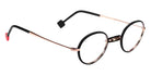 Sabine Be® Be Windsor Eyeglasses - 978 Gold Rose Shiny - Black Chevron Mat
