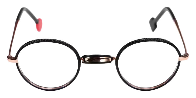Sabine Be® Be Windsor Eyeglasses - 978 Gold Rose Shiny - Black Chevron Mat