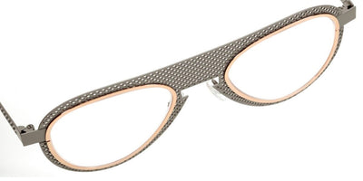 Sabine Be® Be Legend Hole SB Be Legend Hole 506 51 - Satin Taupe Gray Perforated / Polished Rose Gold Eyeglasses
