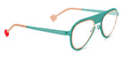 Sabine Be® Be Legend Hole SB Be Legend Hole 507 51 - Satin Turquoise Perforated / Polished Rose Gold Eyeglasses