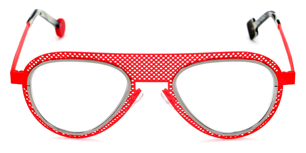 Sabine Be® Be Legend Hole SB Be Legend Hole 508 51 - Satin Neon Orange Perforated / Polished Ruthenium Eyeglasses