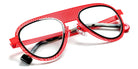 Sabine Be® Be Legend Hole SB Be Legend Hole 508 51 - Satin Neon Orange Perforated / Polished Ruthenium Eyeglasses