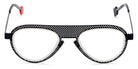 Sabine Be® Be Legend Hole SB Be Legend Hole 509 51 - Satin Midnight Blue Perforated / Polished Palladium Eyeglasses