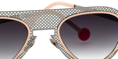 Sabine Be® Be Legend Hole Sun SB Be Legend Hole Sun 510 51 - Perforated Polished Ruthenium / Polished Rose Gold Sunglasses
