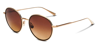 SALT.® SEINE SAL SEINE BGBK 54 - Brushed Gold/Black/Polarized CR39 Brown Gradient Sunglasses
