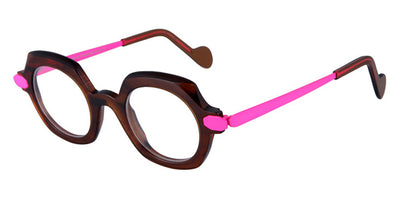 NaoNed® Sibiril NAO Sibiril 81M 43 - Transparent Brown / Neon Pink Eyeglasses