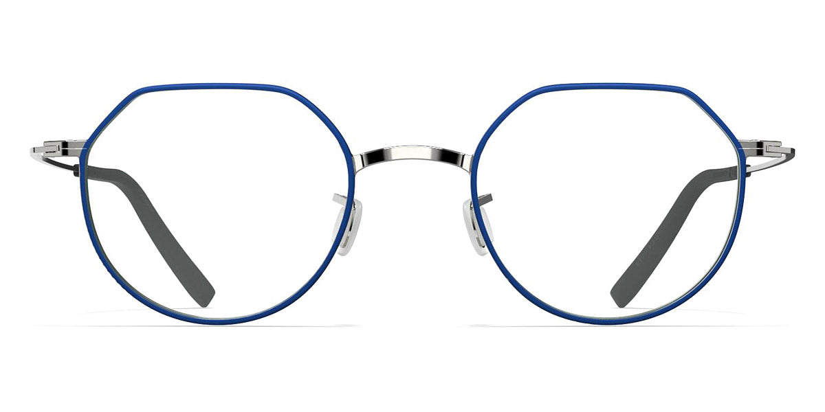 Blackfin® SIERRA BLF SIERRA 1569 47 - Shiny Silver/Deep Blue Rims Eyeglasses