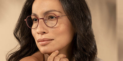 Blackfin® SIERRA BLF SIERRA 1571 47 - Burgundy Red/Shiny Silver Eyeglasses