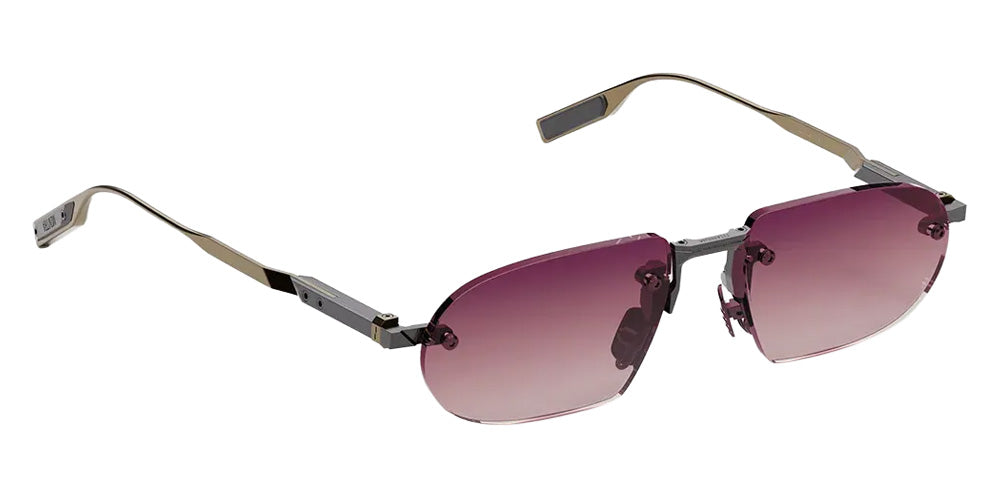 Movitra® Sine 02 Sun MVT SINE 02 SUN BRUSHED ANTIQUE GUN METAL POLISHED LIGHT GOLD METAL 54 Sunglasses - Brushed Antique Gun Metal & Polished Light Gold Metal
