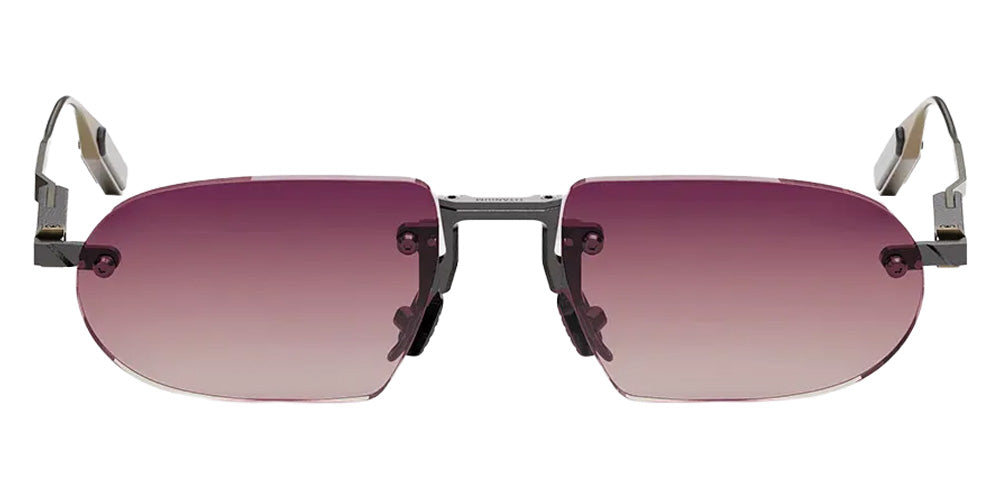 Movitra® Sine 02 Sun MVT SINE 02 SUN BRUSHED ANTIQUE GUN METAL POLISHED LIGHT GOLD METAL 54 Sunglasses - Brushed Antique Gun Metal & Polished Light Gold Metal