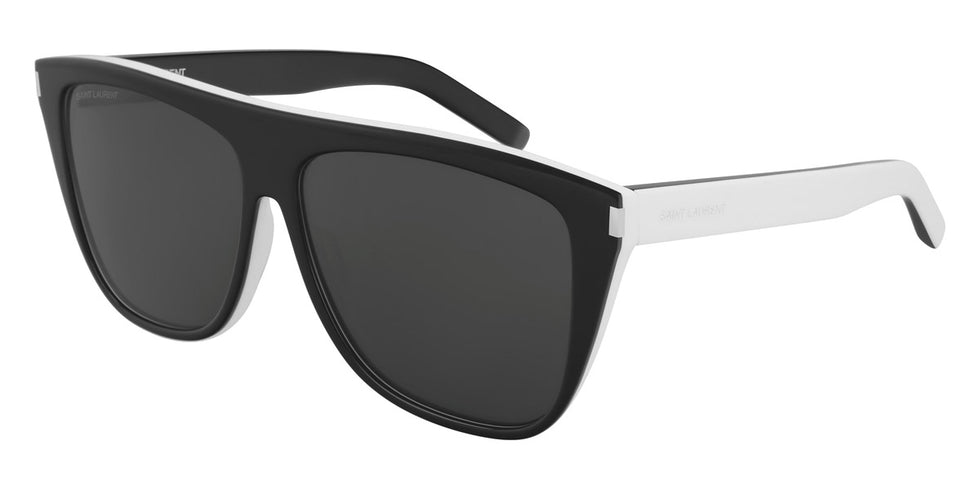 Saint Laurent® 1 SL 1 019 59 - Black/White / Gray Sunglasses
