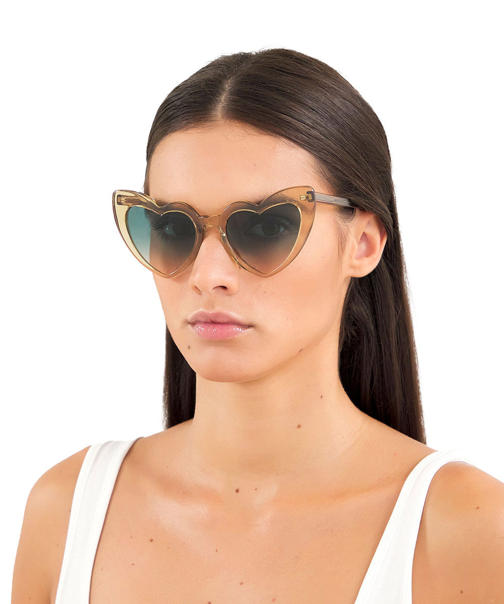 Saint Laurent® 181 LOULOU SL 181 LOULOU 006 54 - Havana / Gray Sunglasses