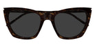 Saint Laurent® 214 KATE THIN SL 214 KATE THIN 002 55 - Havana / Gray Sunglasses