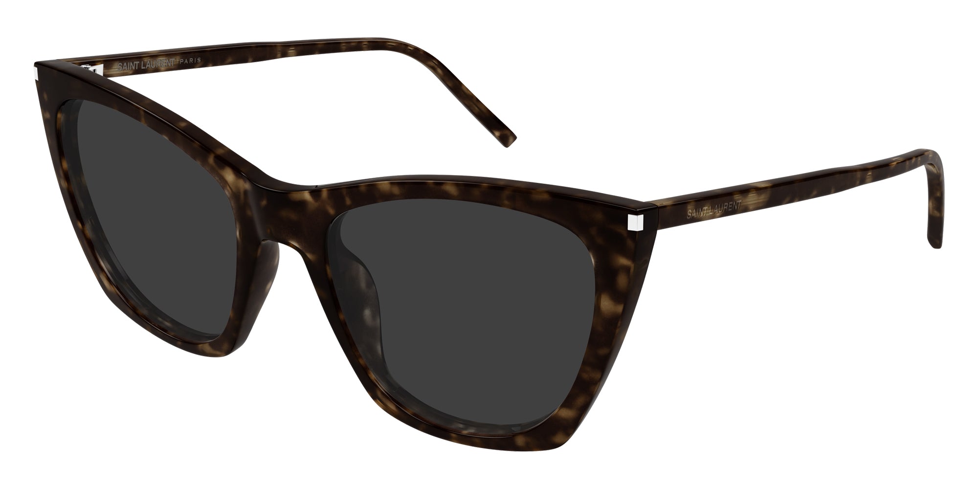 Saint Laurent® 214 KATE THIN SL 214 KATE THIN 002 55 - Havana / Gray Sunglasses