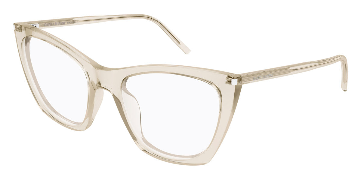 Saint Laurent® 214 KATE THIN OPT SL 214 KATE THIN OPT 004 55 - Beige Eyeglasses