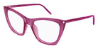 Saint Laurent® 214 KATE THIN OPT SL 214 KATE THIN OPT 005 55 - Pink / Transparent AR Eyeglasses