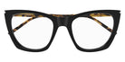Saint Laurent® 214 KATE THIN OPT SL 214 KATE THIN OPT 006 55 - Black/Havana / Transparent AR Eyeglasses